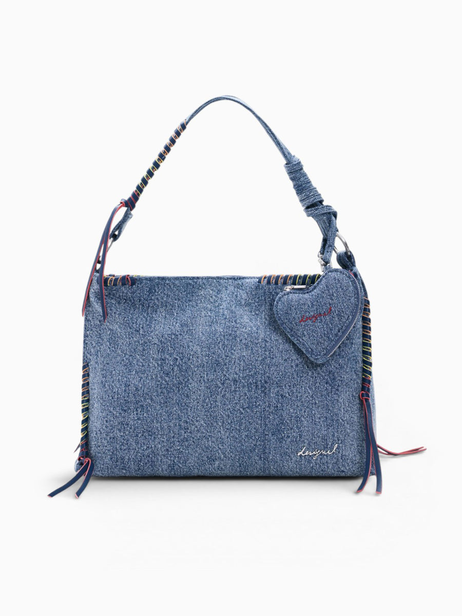 Shoulder Bag 5005 Denim Straw