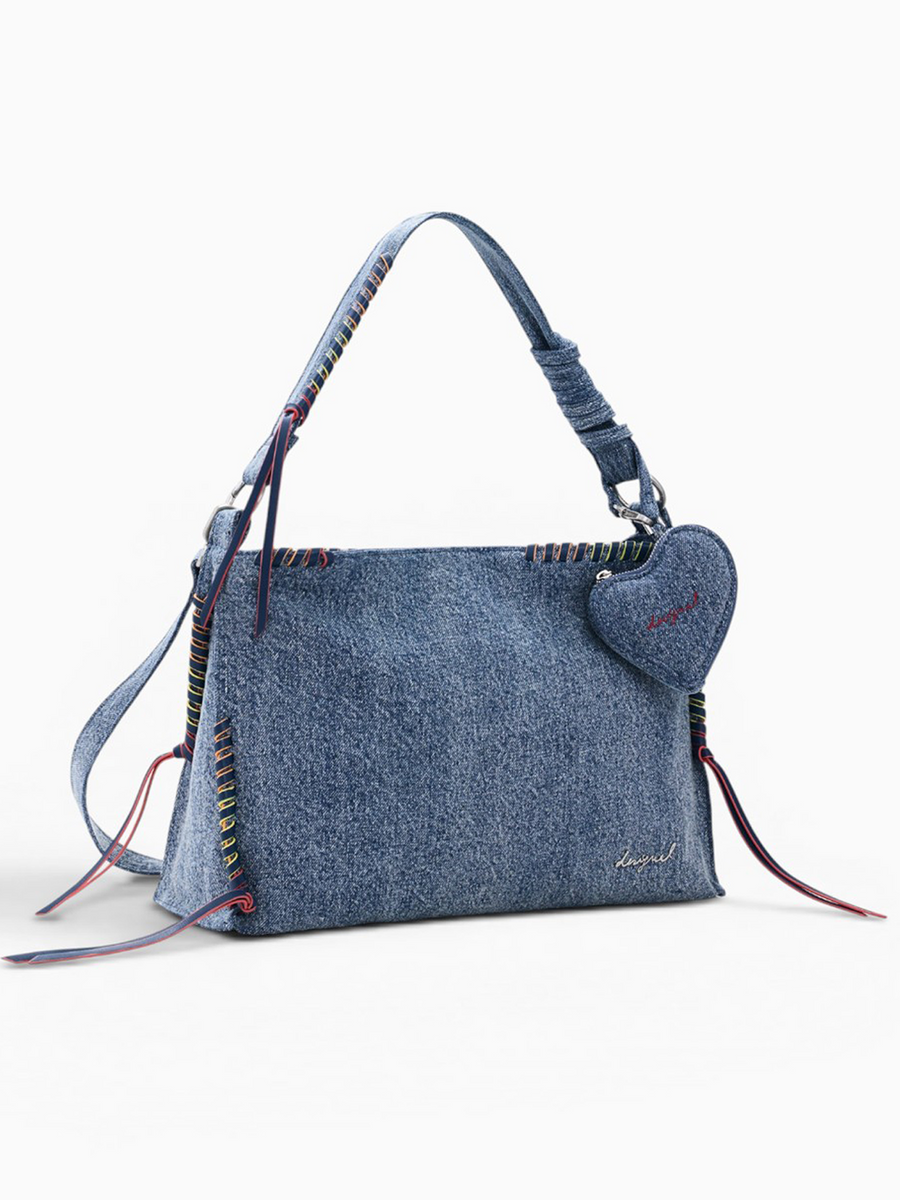 Shoulder Bag 5005 Denim Straw