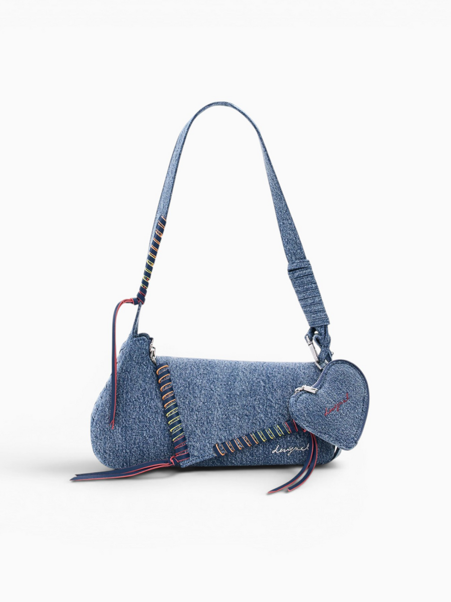 Shoulder Bag 5005 Denim Straw