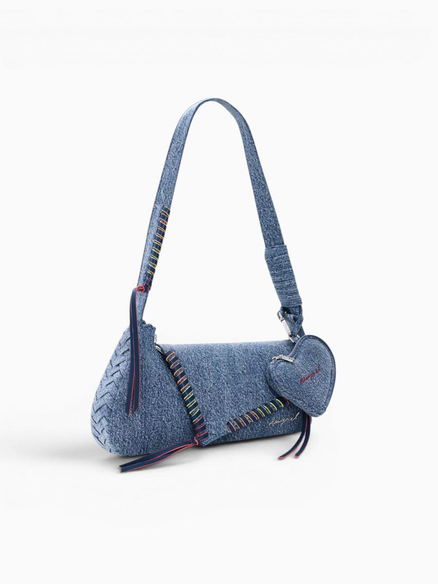 Shoulder Bag 5005 Denim Straw