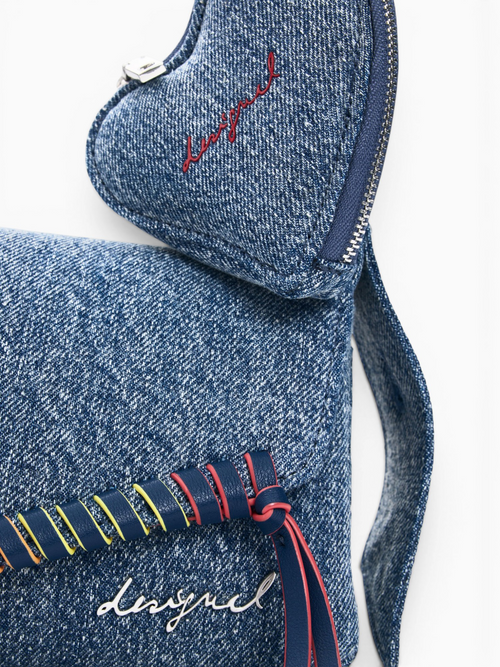 Shoulder Bag 5005 Denim Straw