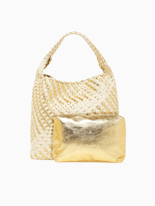 Ellery Shoulder Bag Gold Ivory Gold