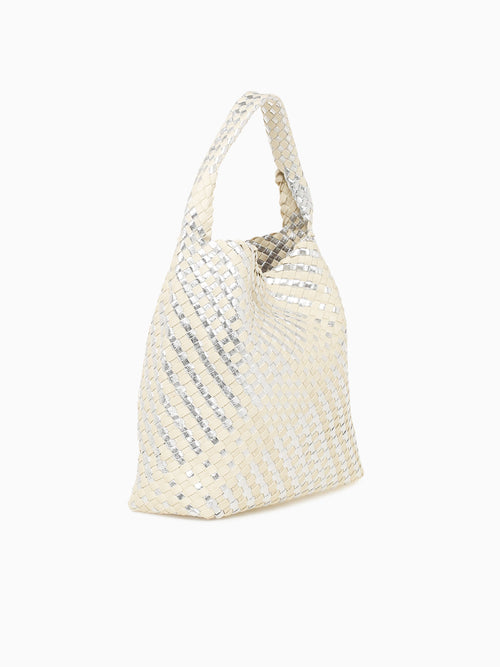 Ellery Shoulder Bag Silver Ivory Silver
