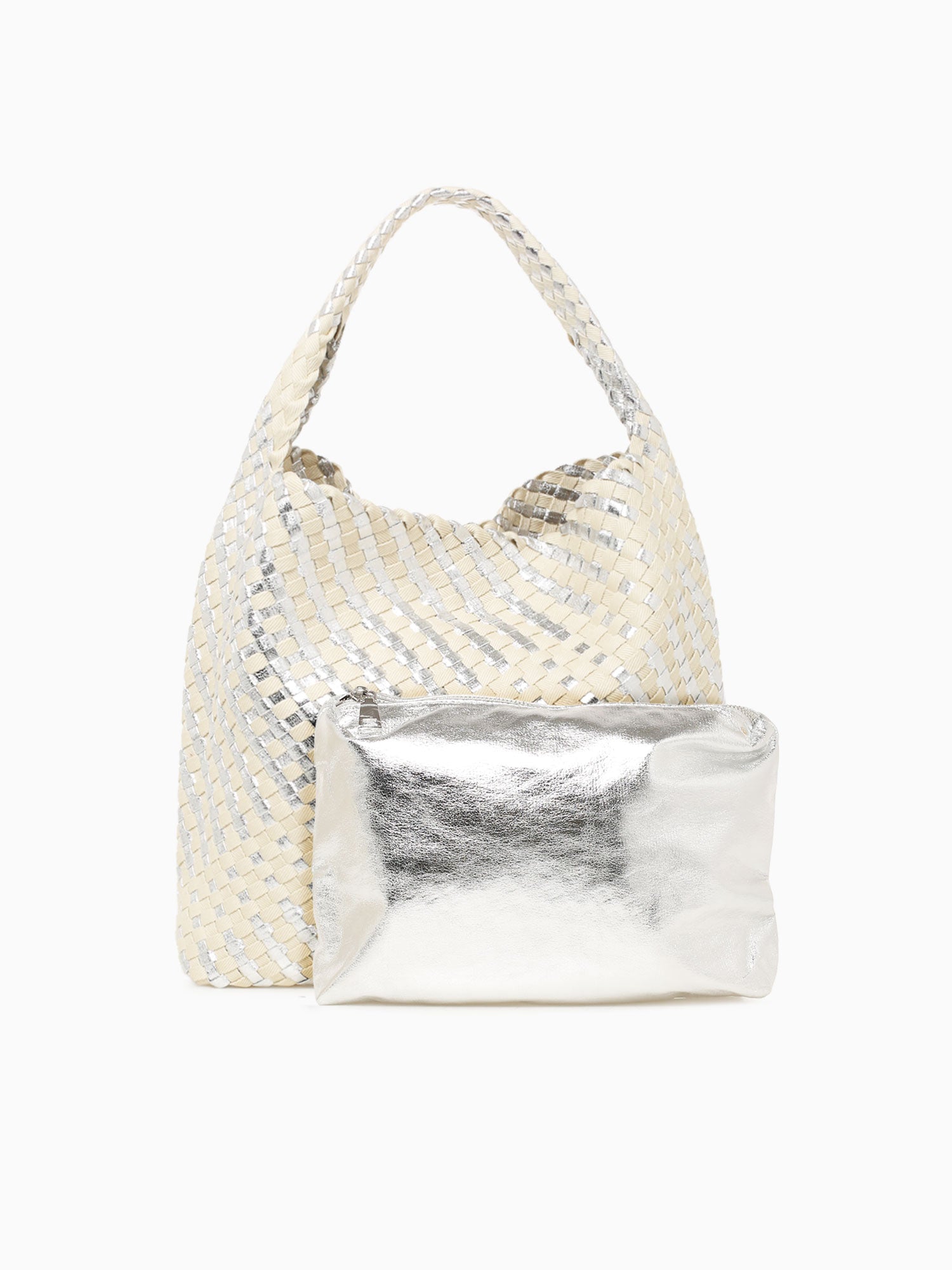 Ellery Shoulder Bag Silver Ivory Silver
