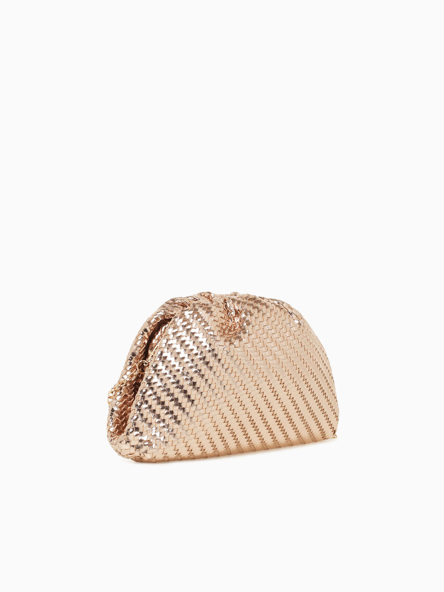 Riley Clutch Champagne Gold