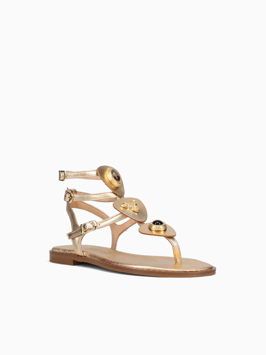 Kaelyn Gold Leather Gold / 36 / M