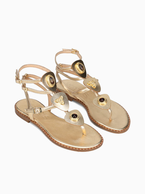 Kaelyn Gold Leather Gold / 36 / M