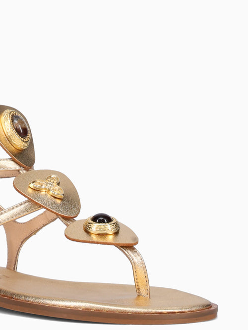 Kaelyn Gold Leather Gold / 36 / M