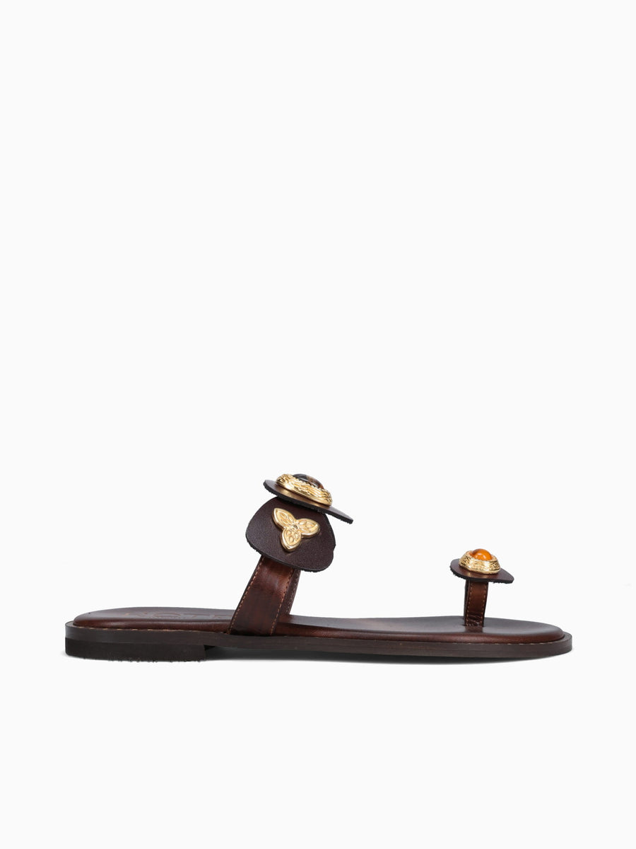 Kaela Chocolate Leather Brown / 36 / M
