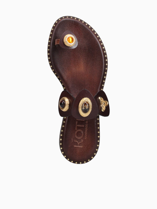 Kaela Chocolate Leather Brown / 36 / M