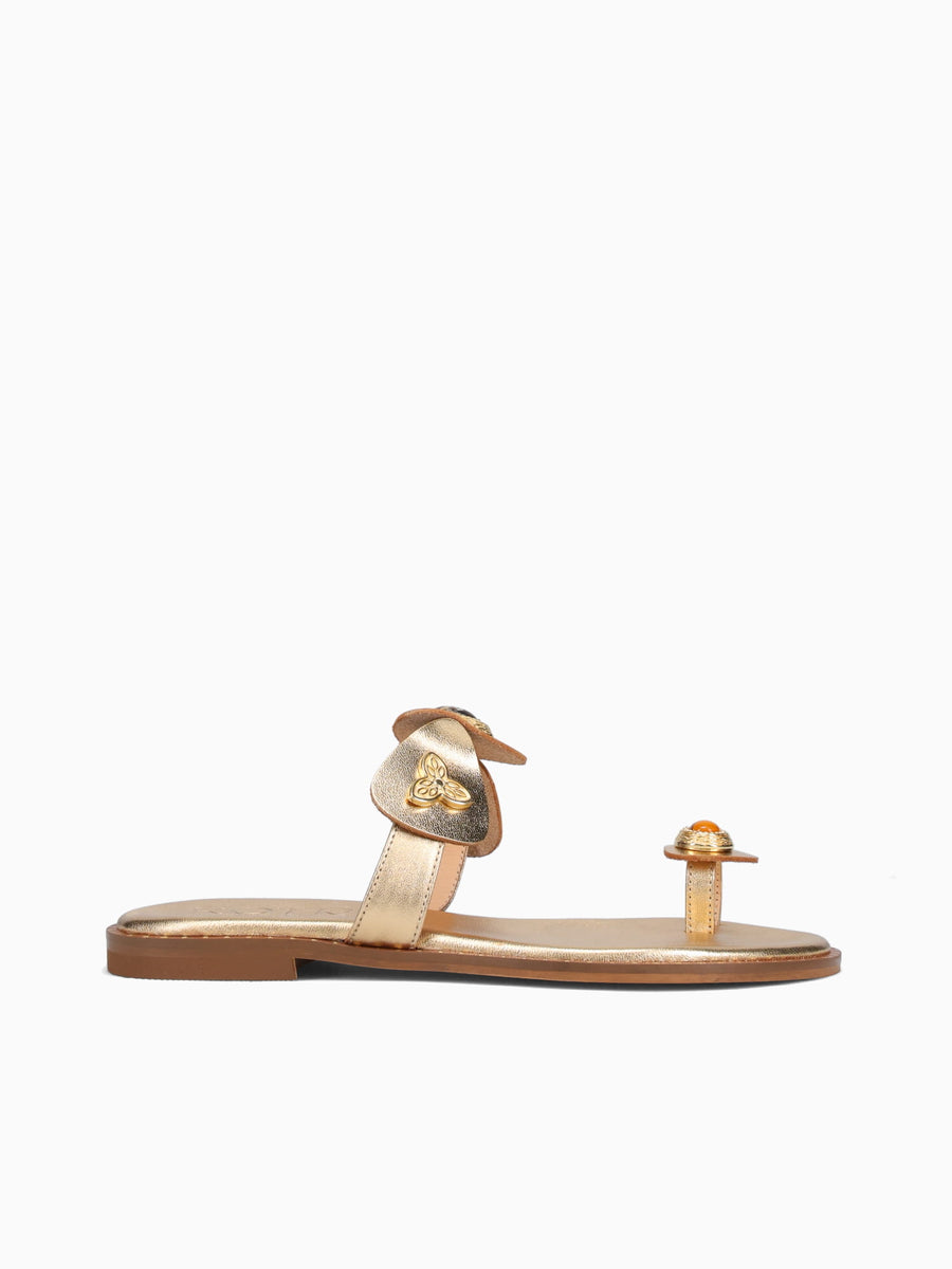 Kaela Gold Leather Gold / 36 / M