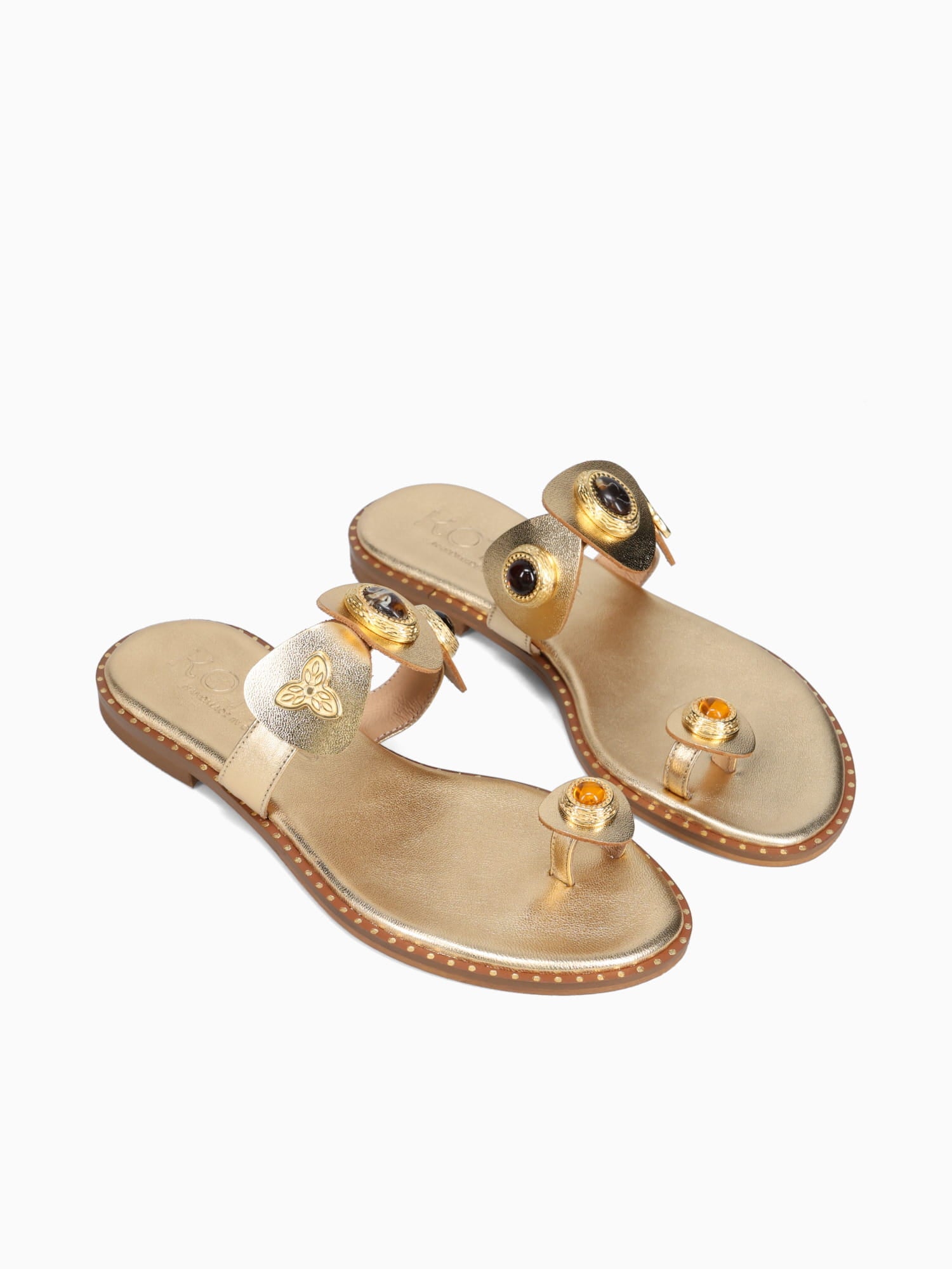 Kaela Gold Leather Gold / 36 / M