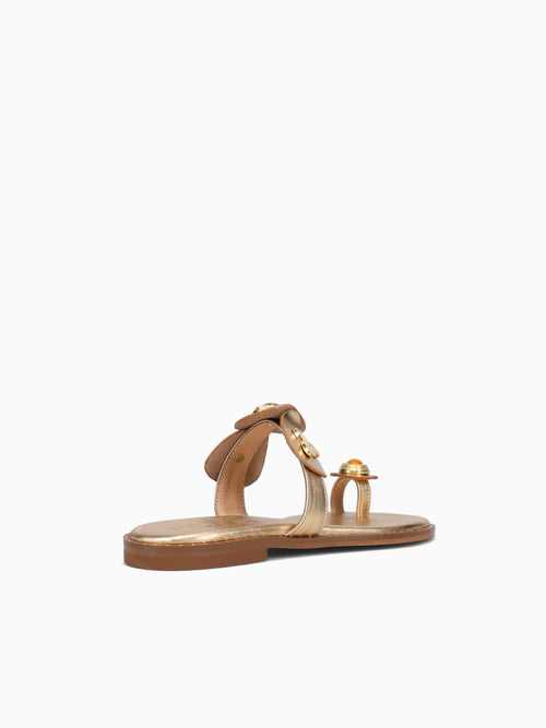 Kaela Gold Leather Gold / 36 / M