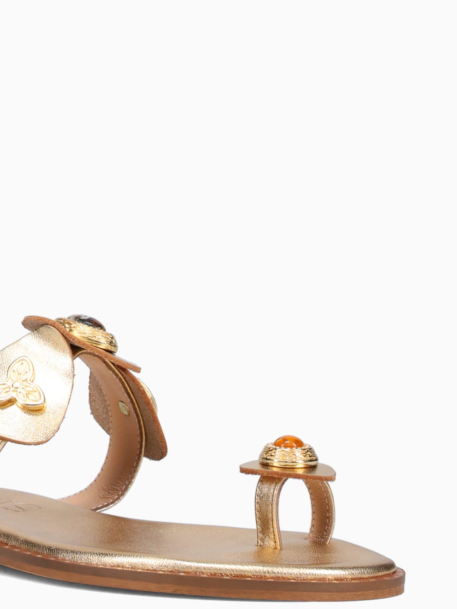 Kaela Gold Leather Gold / 36 / M