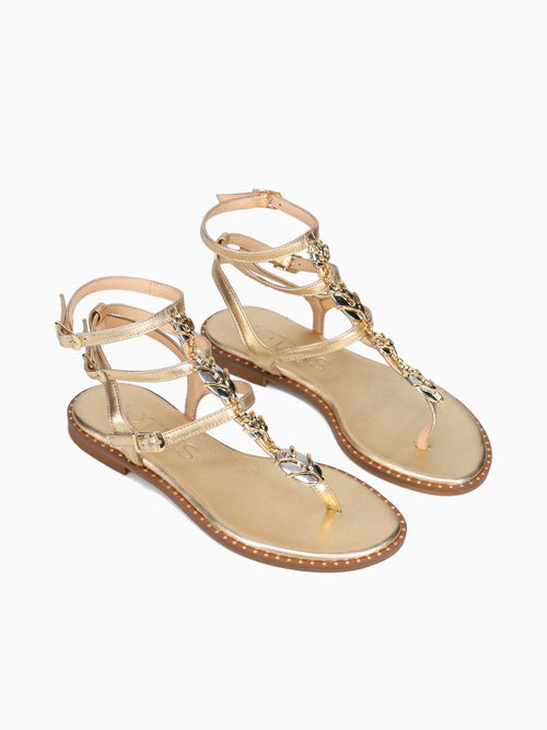 Kait Gold Leather Gold / 36 / M