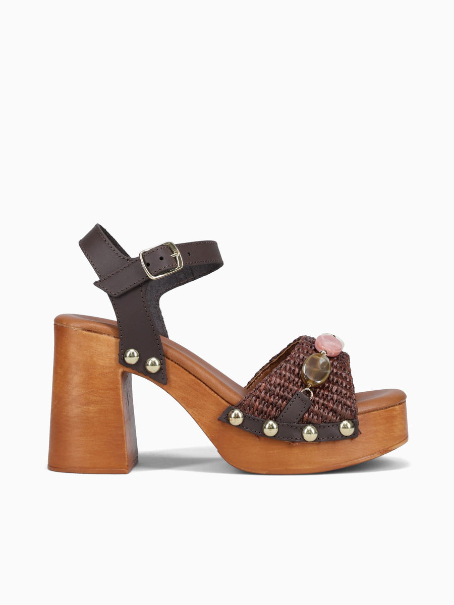 Seagreen Marrone T.moro rafia Vachetta Brown / 36 / M