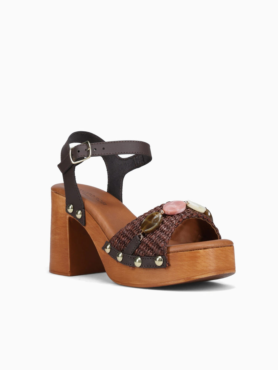 Seagreen Marrone T.moro rafia Vachetta Brown / 36 / M