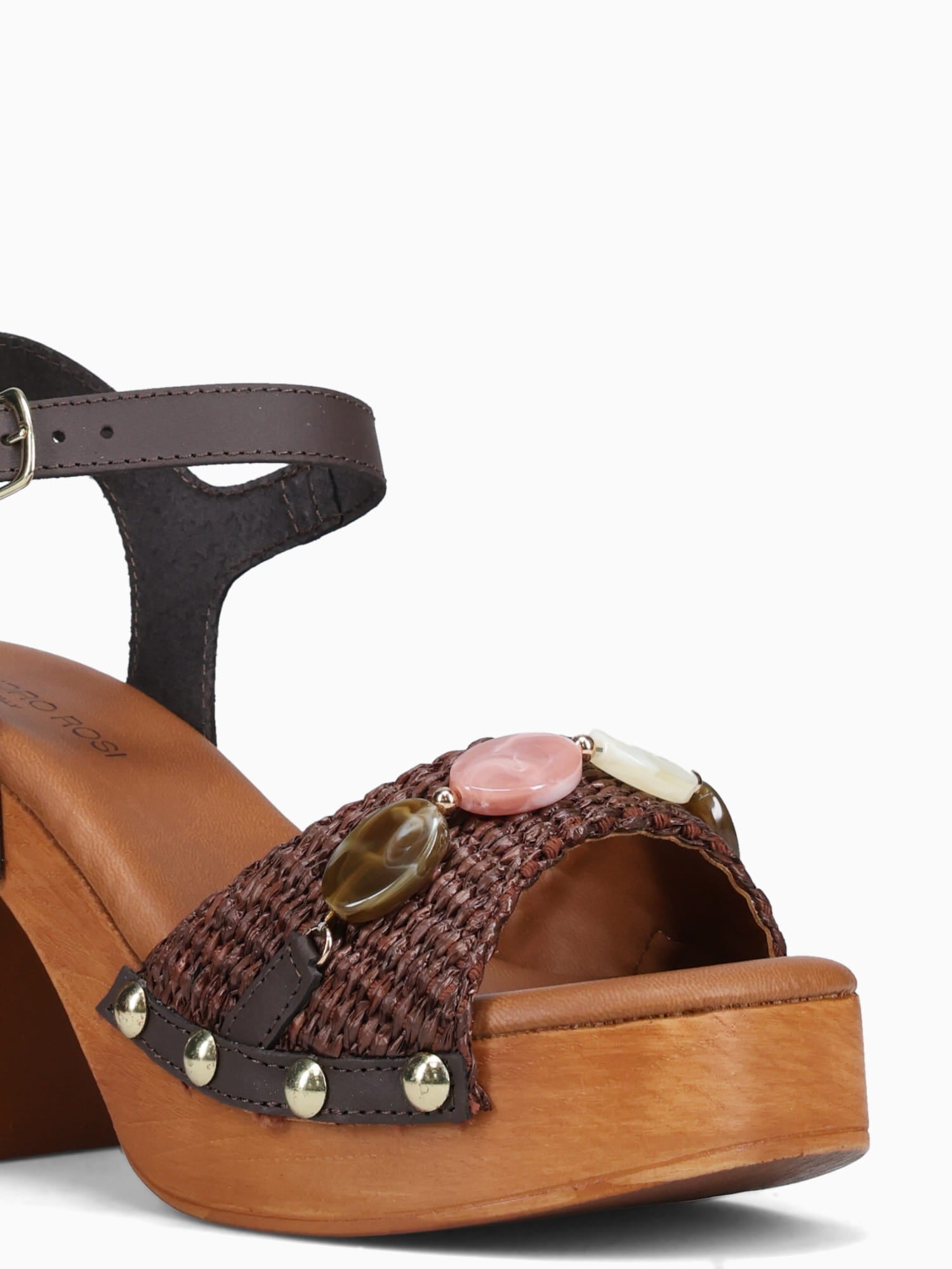 Seagreen Marrone T.moro rafia Vachetta Brown / 36 / M