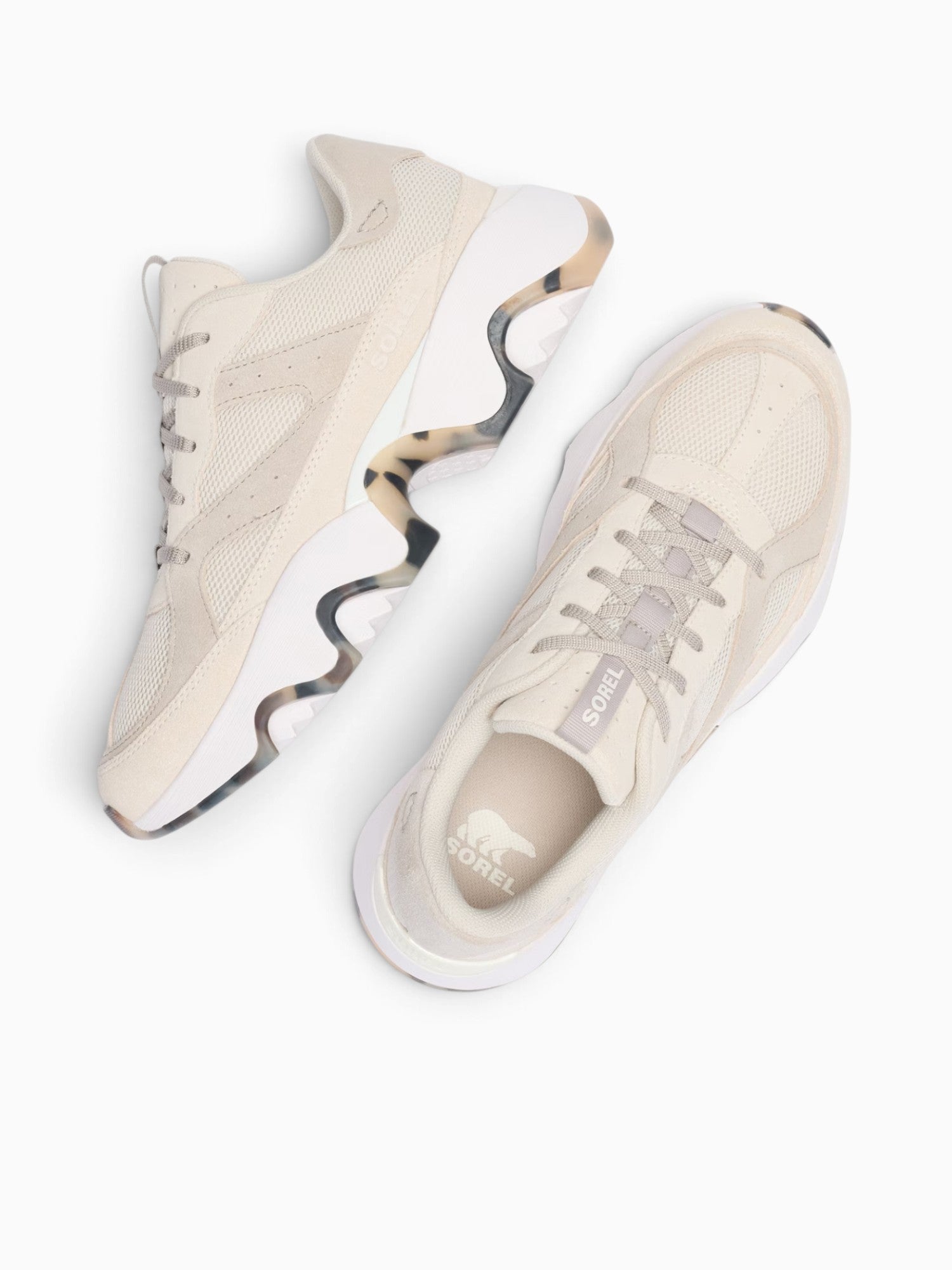 Kinetic Array Fawn Sea salt mesh Suede Off White / 5 / M