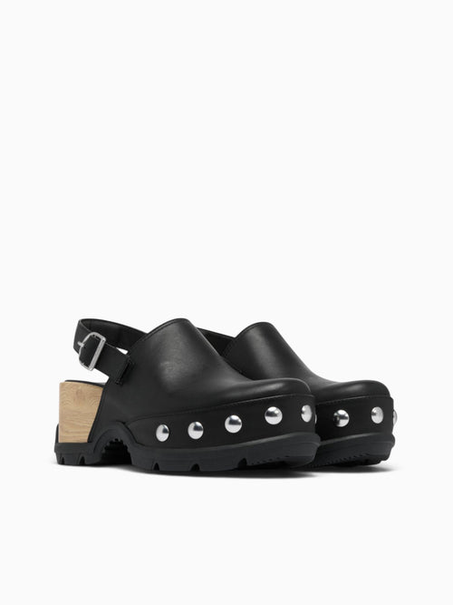 Roam'n Clog Rvt Black Black leather Black / 5 / M