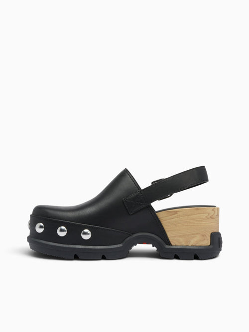 Roam'n Clog Rvt Black Black leather Black / 5 / M