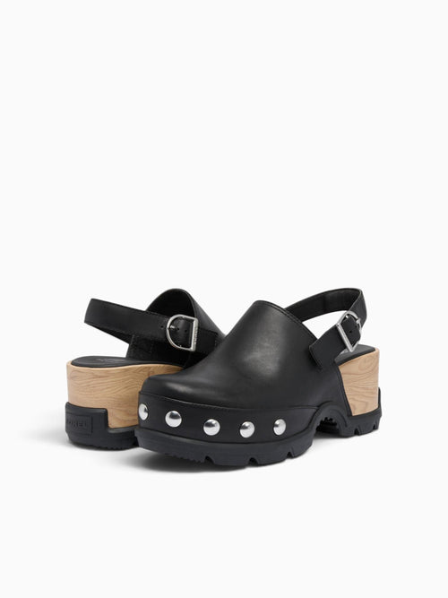 Roam'n Clog Rvt Black Black leather Black / 5 / M