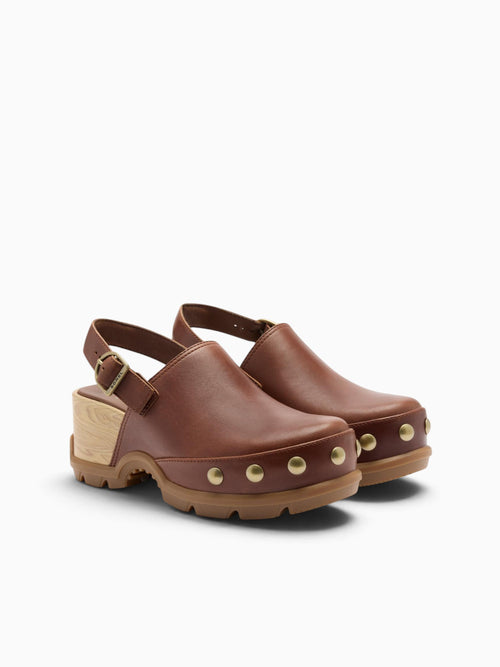 Roam'n Clog Rvt Dark Auburn Gum leather Dark Brown / 5 / M