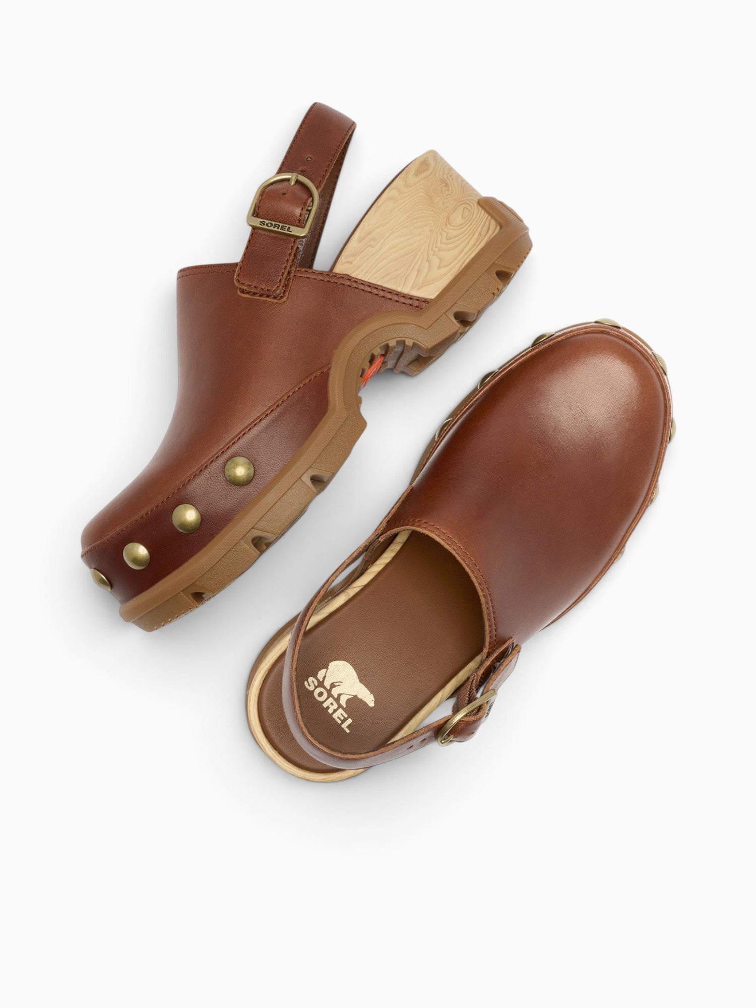 Roam'n Clog Rvt Dark Auburn Gum leather Dark Brown / 5 / M