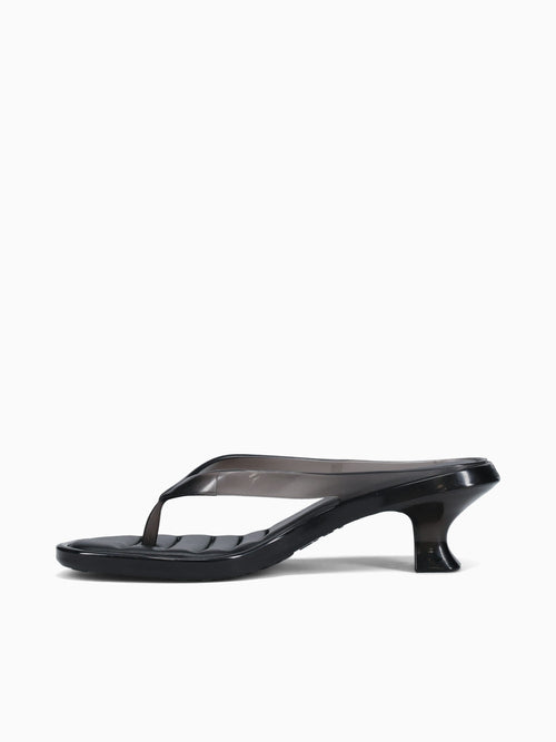 Flip Flop Kitten Heel Black Jelly Black / 5 / M