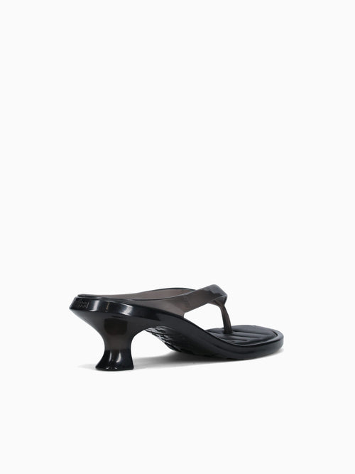Flip Flop Kitten Heel Black Jelly Black / 5 / M