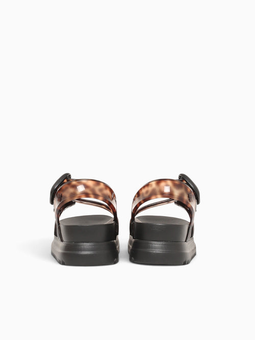 Cozy Sandal Platform Black Brown jelly Black / 5 / M