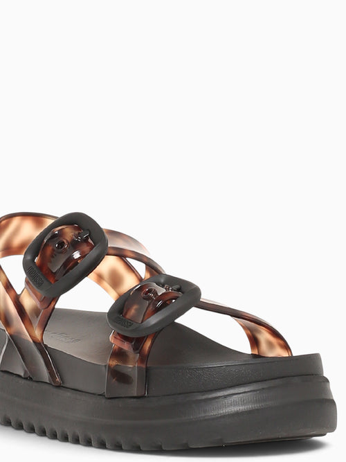 Cozy Sandal Platform Black Brown jelly Black / 5 / M