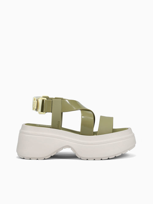 Stand Platform Green Beige jelly Dark Green / 5 / M