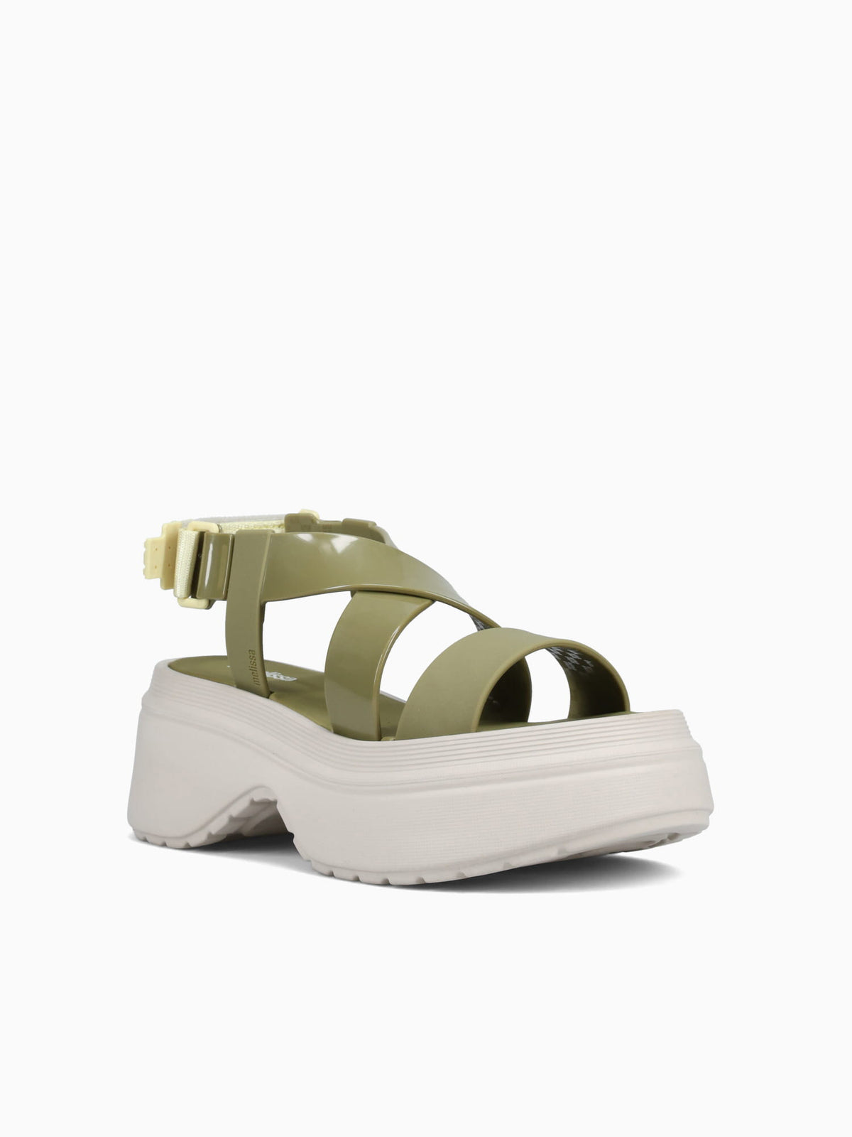 Stand Platform Green Beige jelly Dark Green / 5 / M