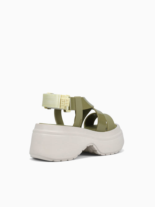Stand Platform Green Beige jelly Dark Green / 5 / M