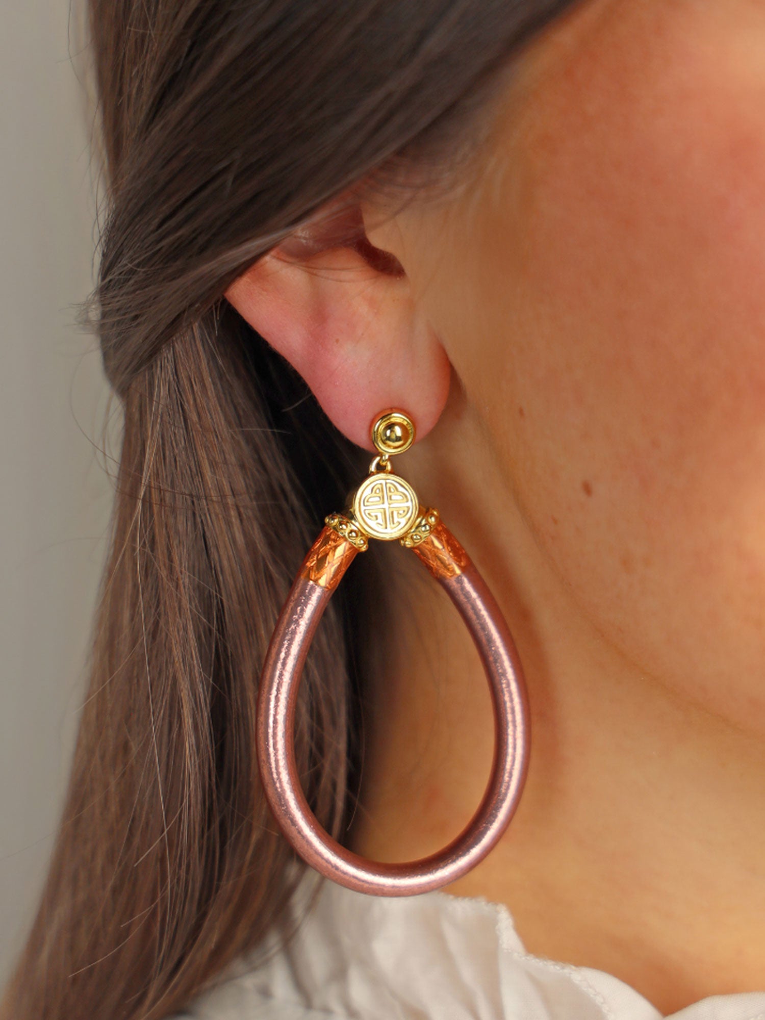 Rose Gold All Weather Earrings Rose Gold