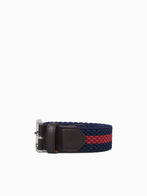 Logan Navy Red woven elastic Navy / S