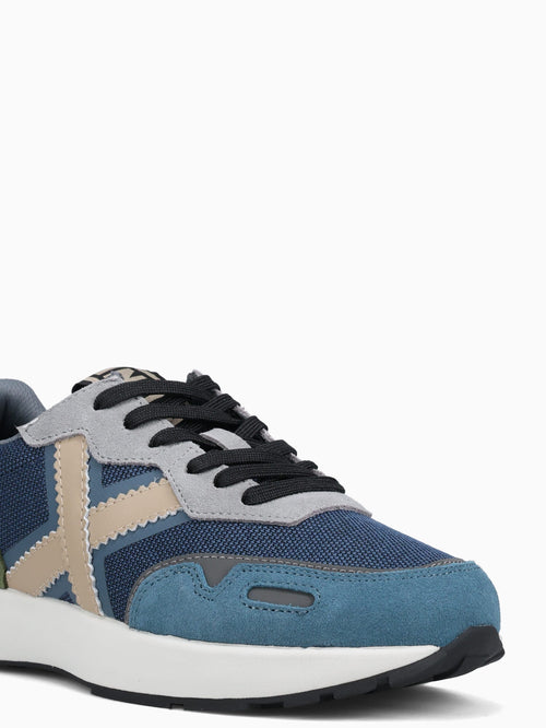 Xemine Azul Gris Verde suede Mesh Blue / 40 / M