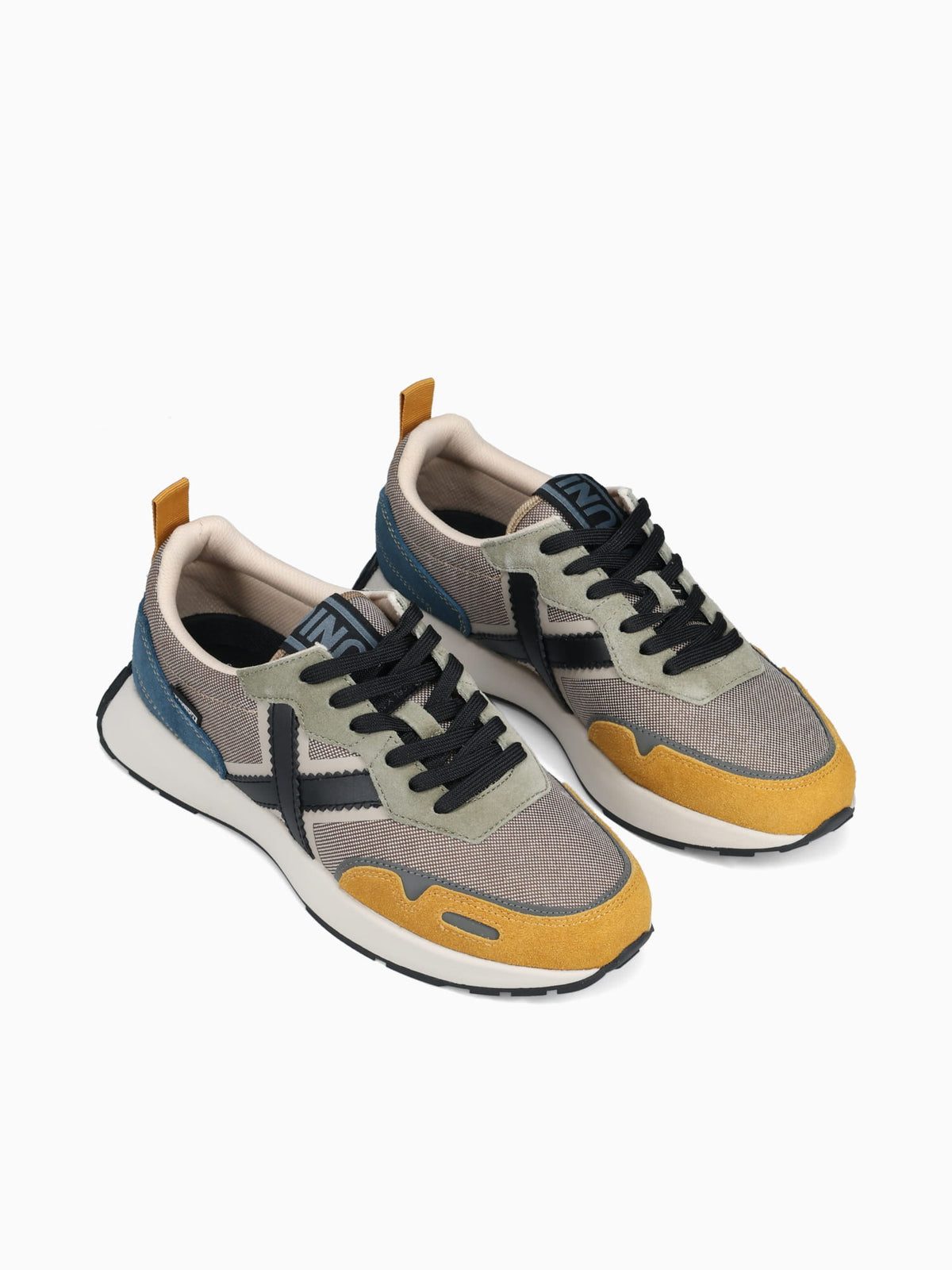 Xemine Amarillo Beige Azul suede Mesh Yellow / 40 / M