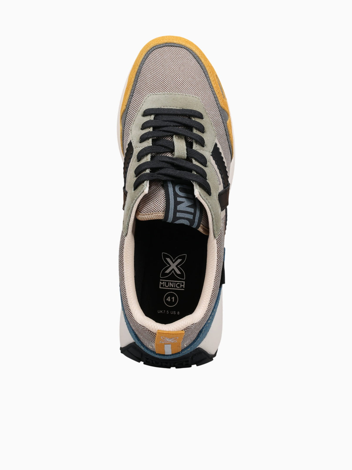 Xemine Amarillo Beige Azul suede Mesh Yellow / 40 / M