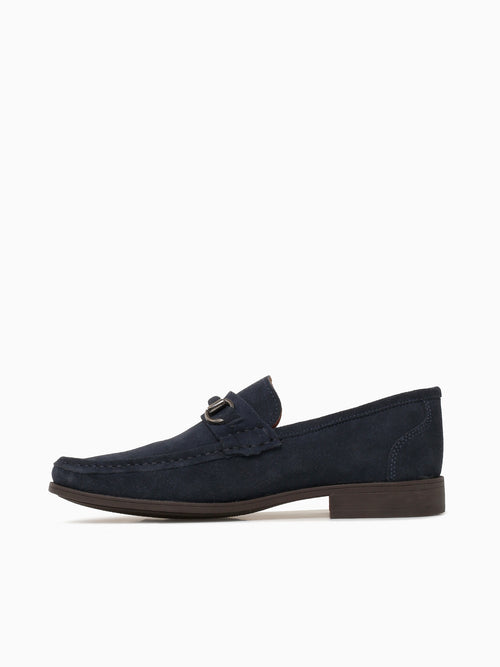 Salman Navy Blue Suede Navy / 7 / M