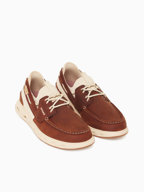 Silvertip Boat Mid Brown Leather Textile Medium Brown / 7 / M