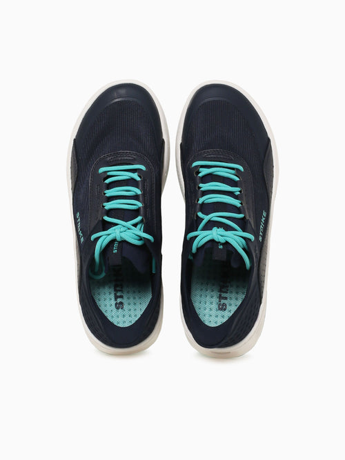 Bluefin Lace Navy Blue leather Textile Navy / 7 / M