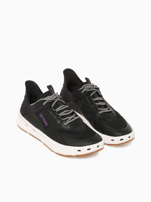 Bluefin Lace Black Purpl leather Textile Black / 7 / M