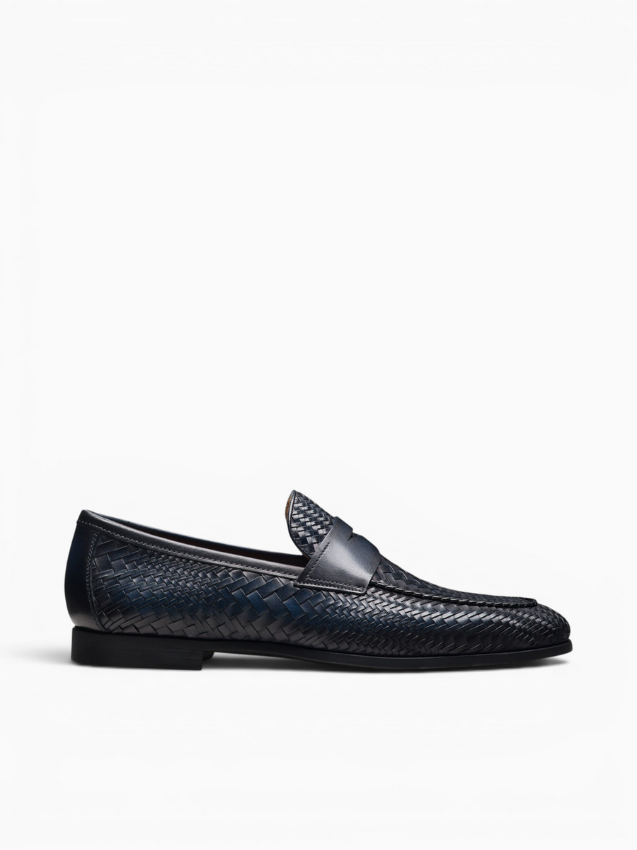 Halwell Navy Leather Navy / 7 / M