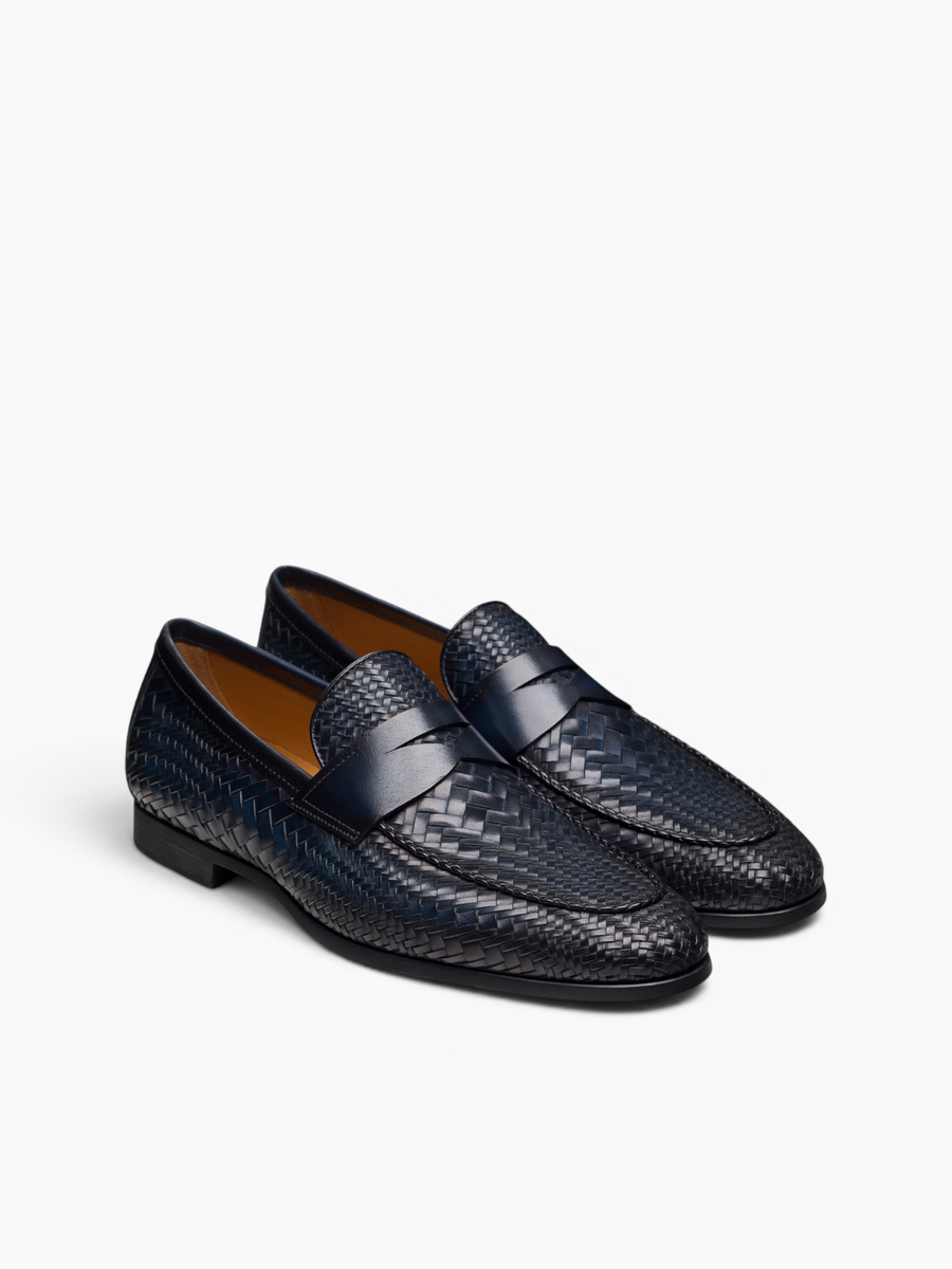 Halwell Navy Leather Navy / 7 / M
