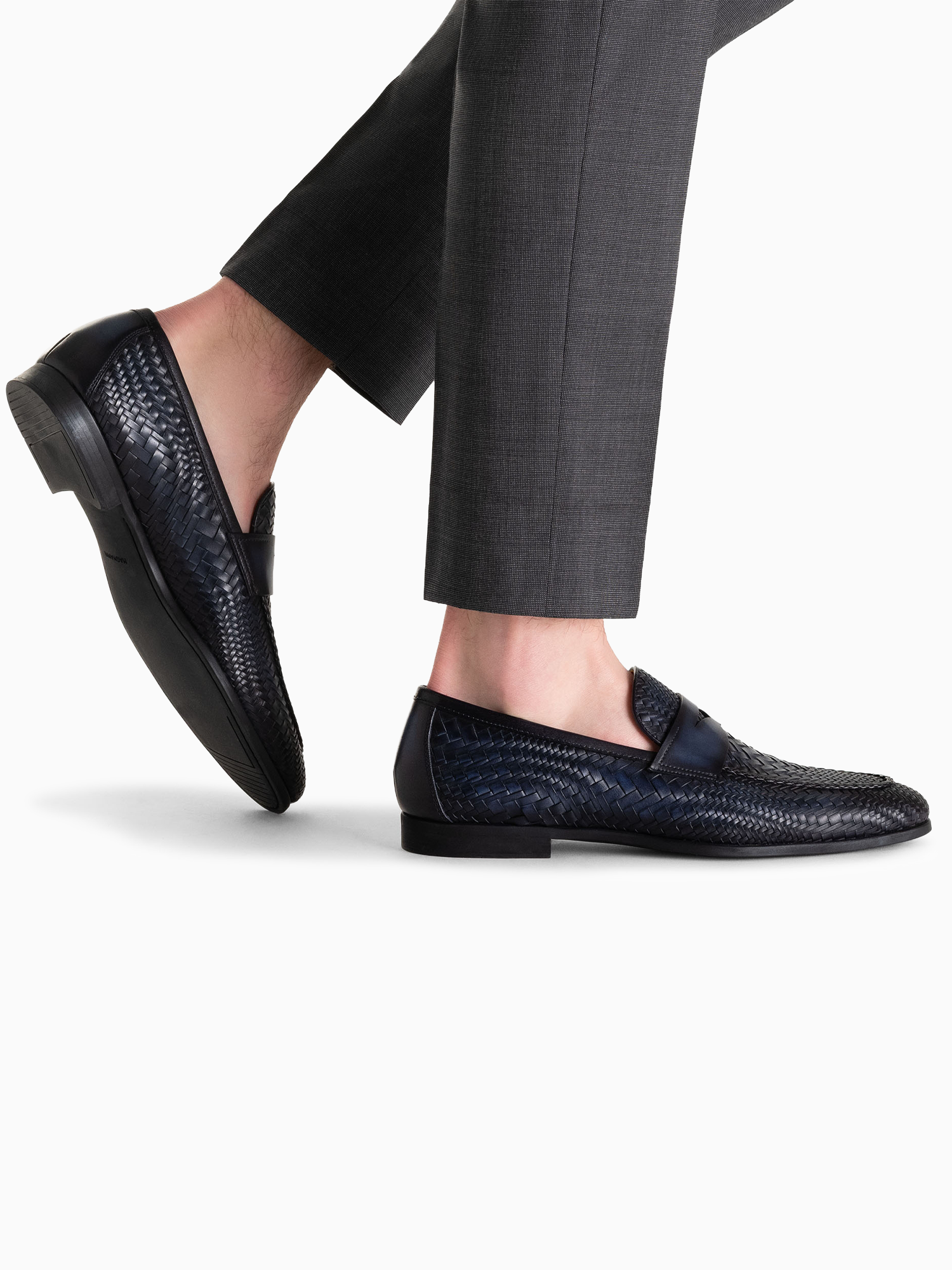 Halwell Navy Leather Navy / 7 / M