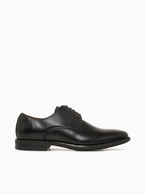 Santucci Plain Toe Black Leather Black / 7 / M