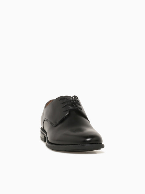 Santucci Plain Toe Black Leather Black / 7 / M