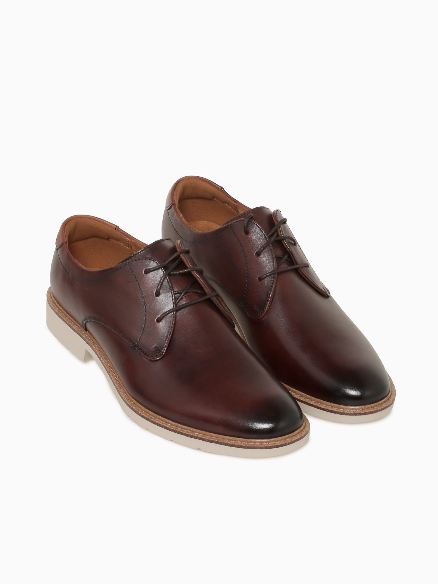 Highpoint Plain Toe Brown Leather Brown / 7 / M